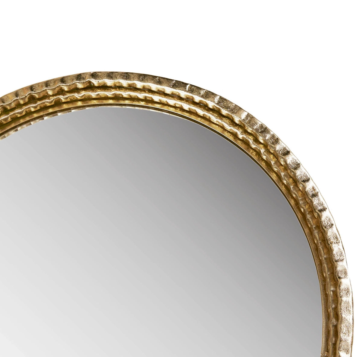 Gold Metal Arched Wall Mirror