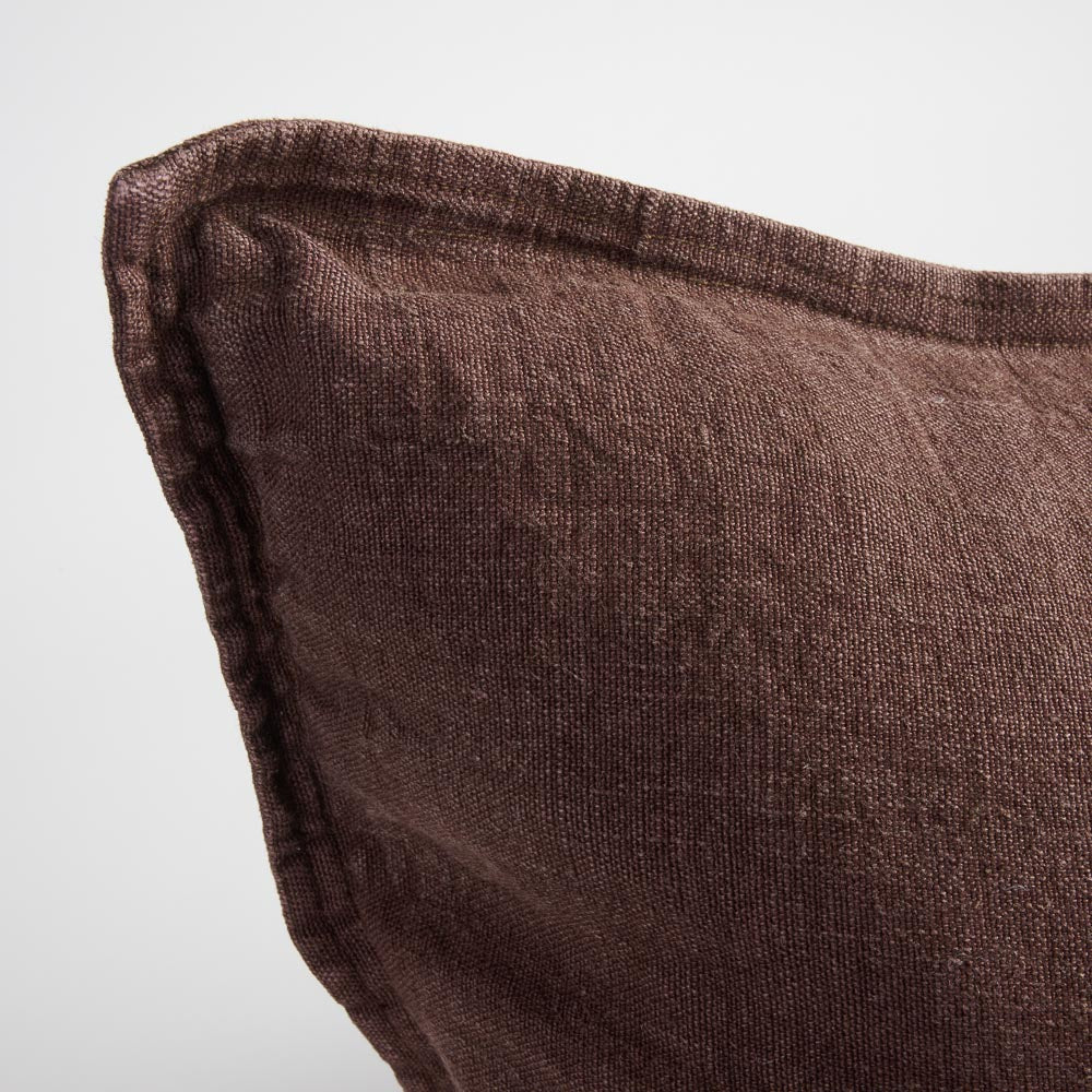 Chocolate Linen Cushion Cover