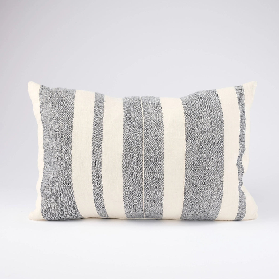 Lido Cushion Cover in Navy and White