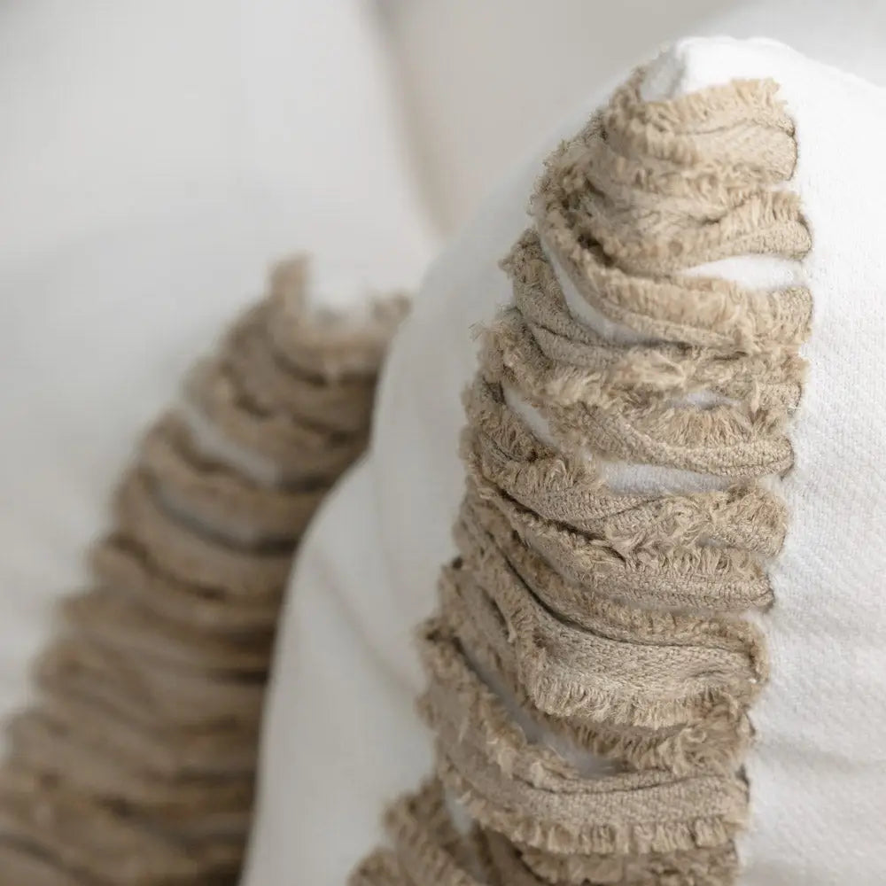 Aperitif Linen Cushion Cover - Off White/Natural