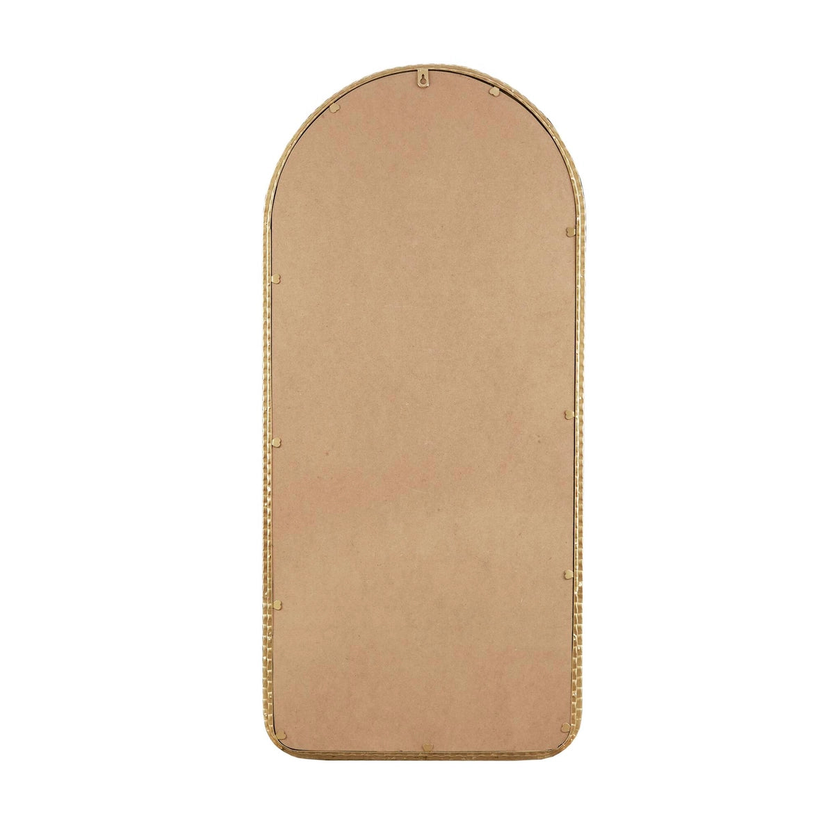 Gold Metal Arched Wall Mirror
