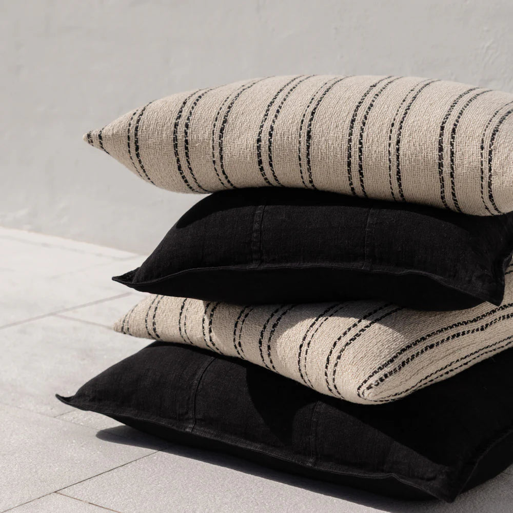 Alba Cushion Cover - Black