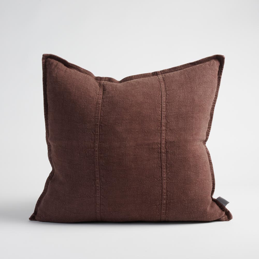 Chocolate Linen Cushion Cover