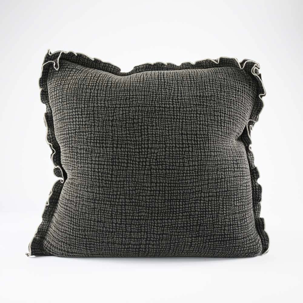 Onda Black Cushion Cover