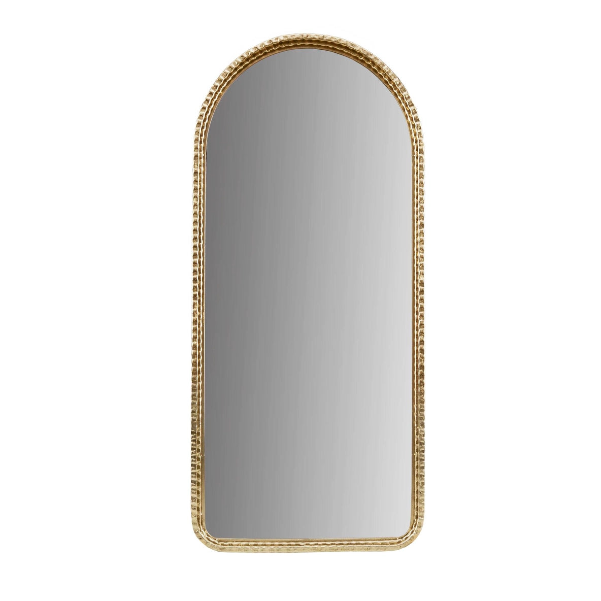 Gold Metal Arched Wall Mirror