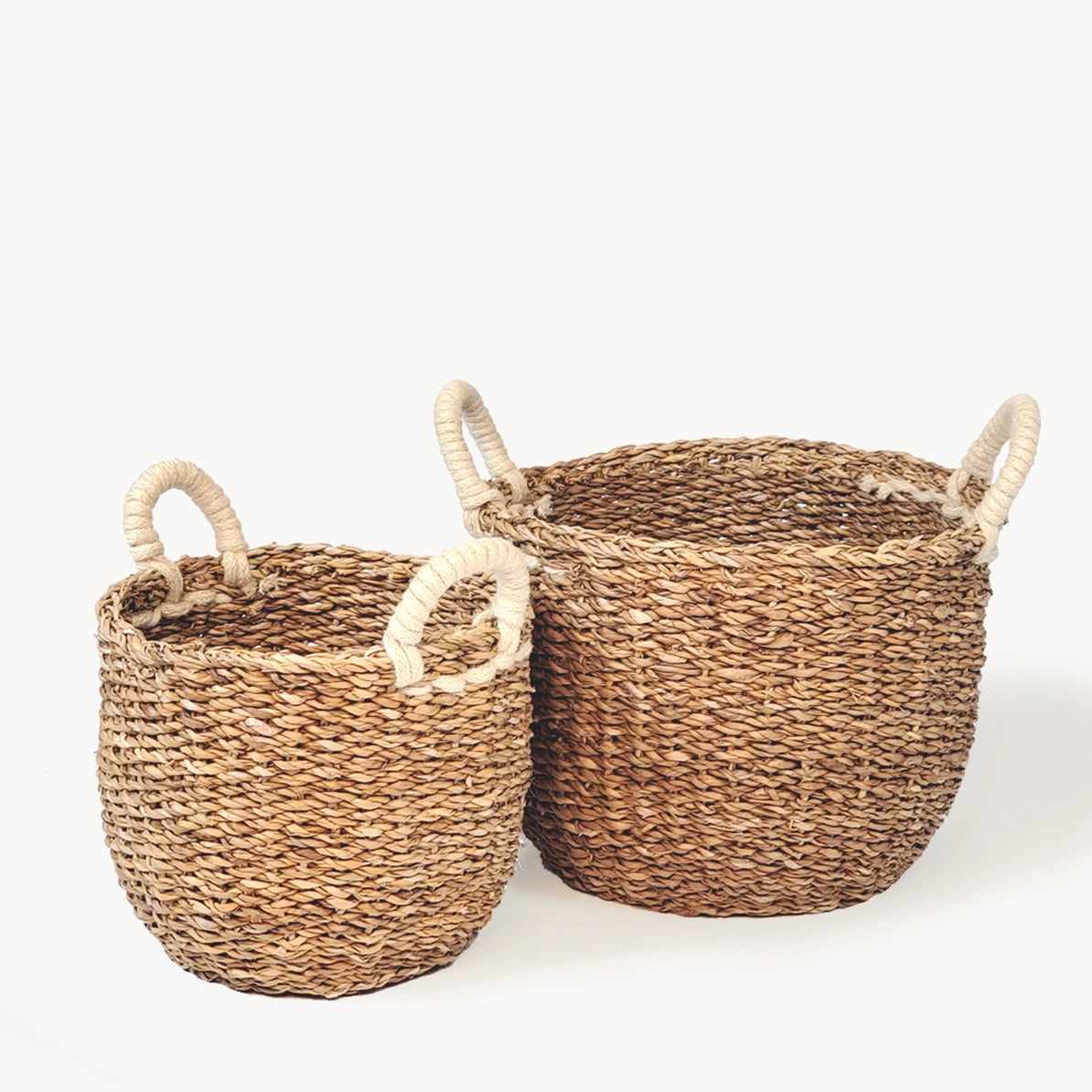 Julia Hand Woven Set of 2 Storage Baskets