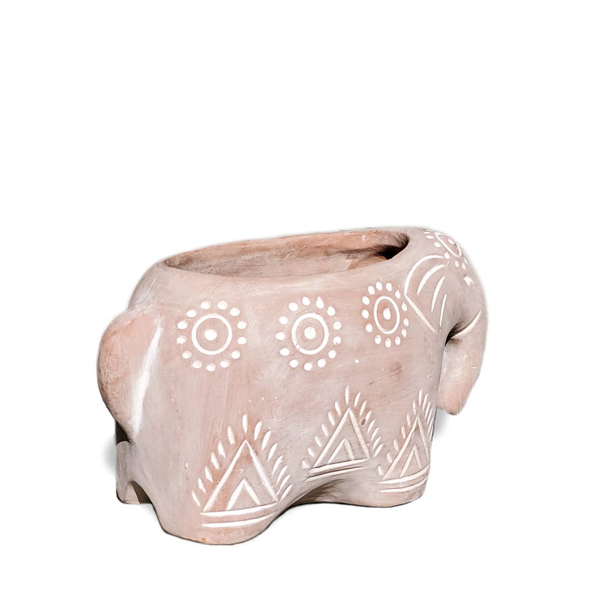 KORISSA - Handmade Planter Pot l Terracotta Pot - Folk Elephant