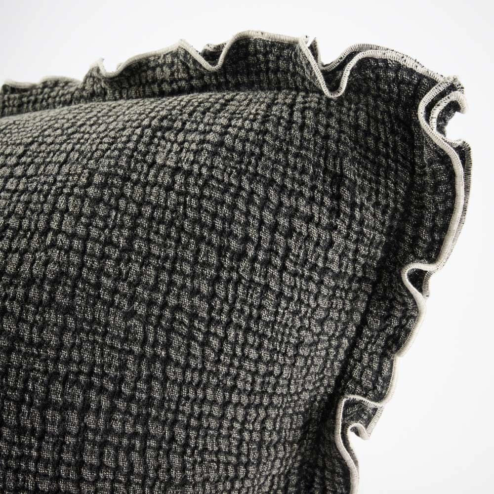 Onda Black Cushion Cover