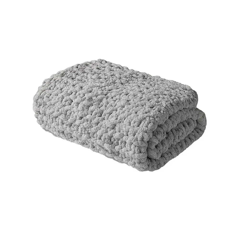 Handmade Chunky Knit Throw- 50x60