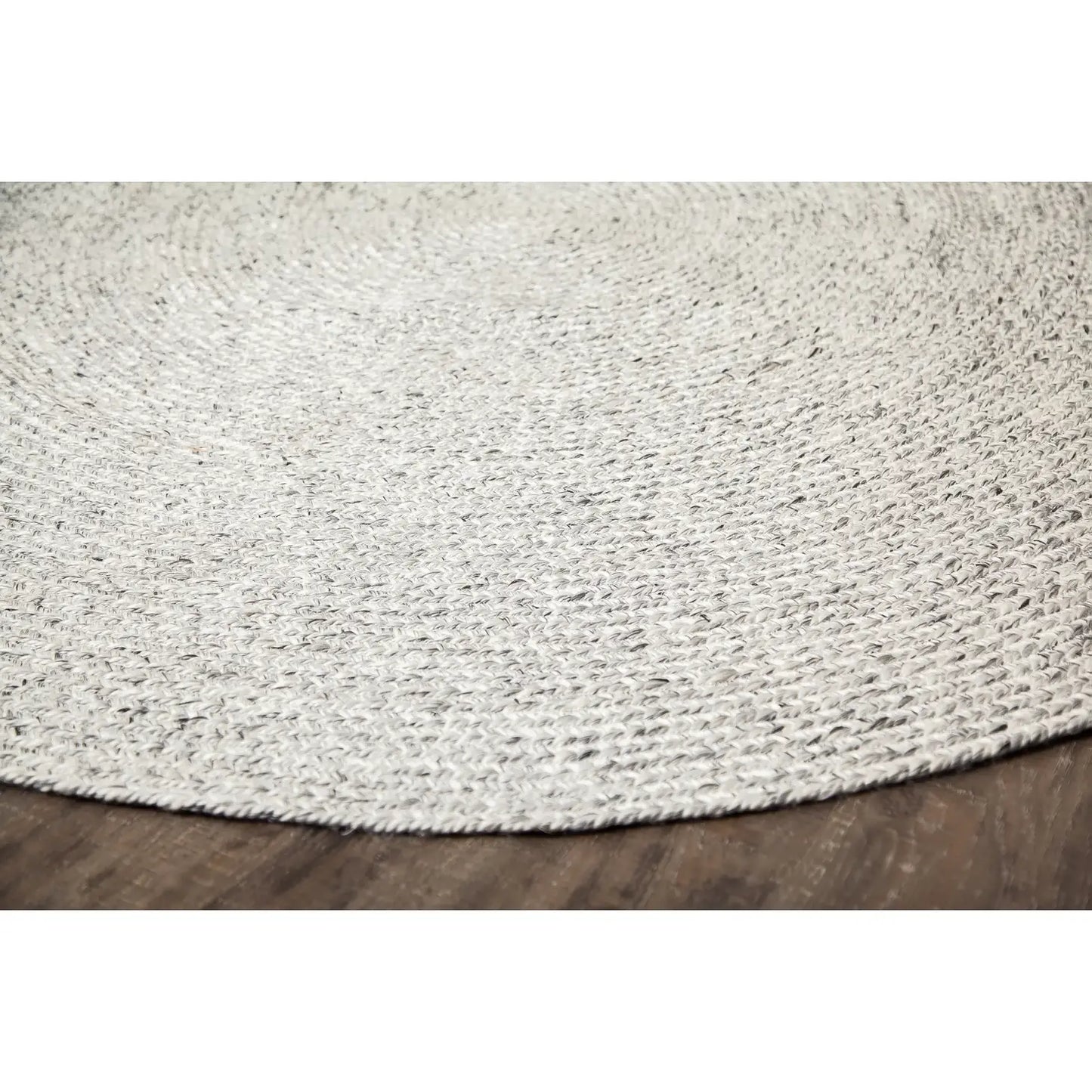 Luna Round Heather Grey Area Rug