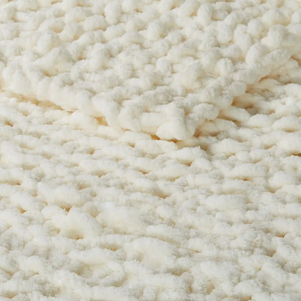 Handmade Chunky Knit Throw- 50x60