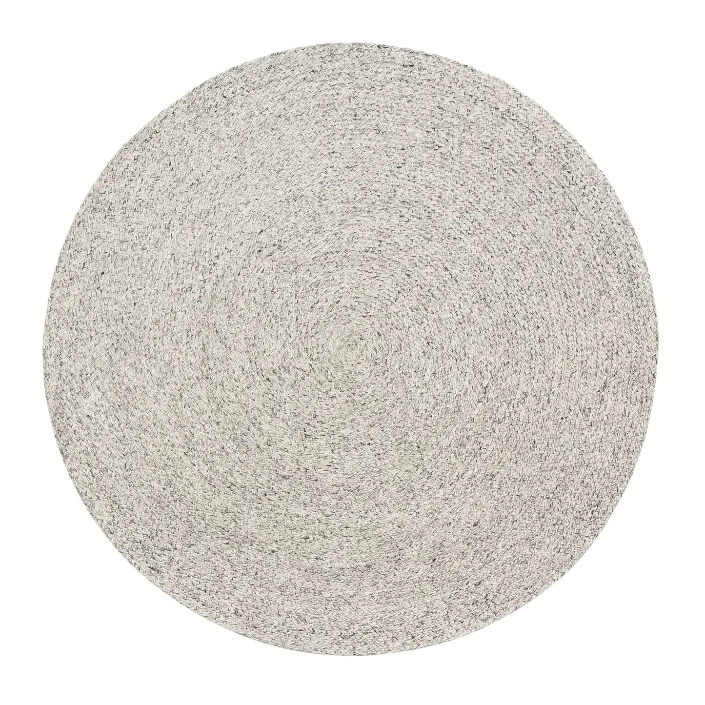 Luna Round Heather Grey Area Rug