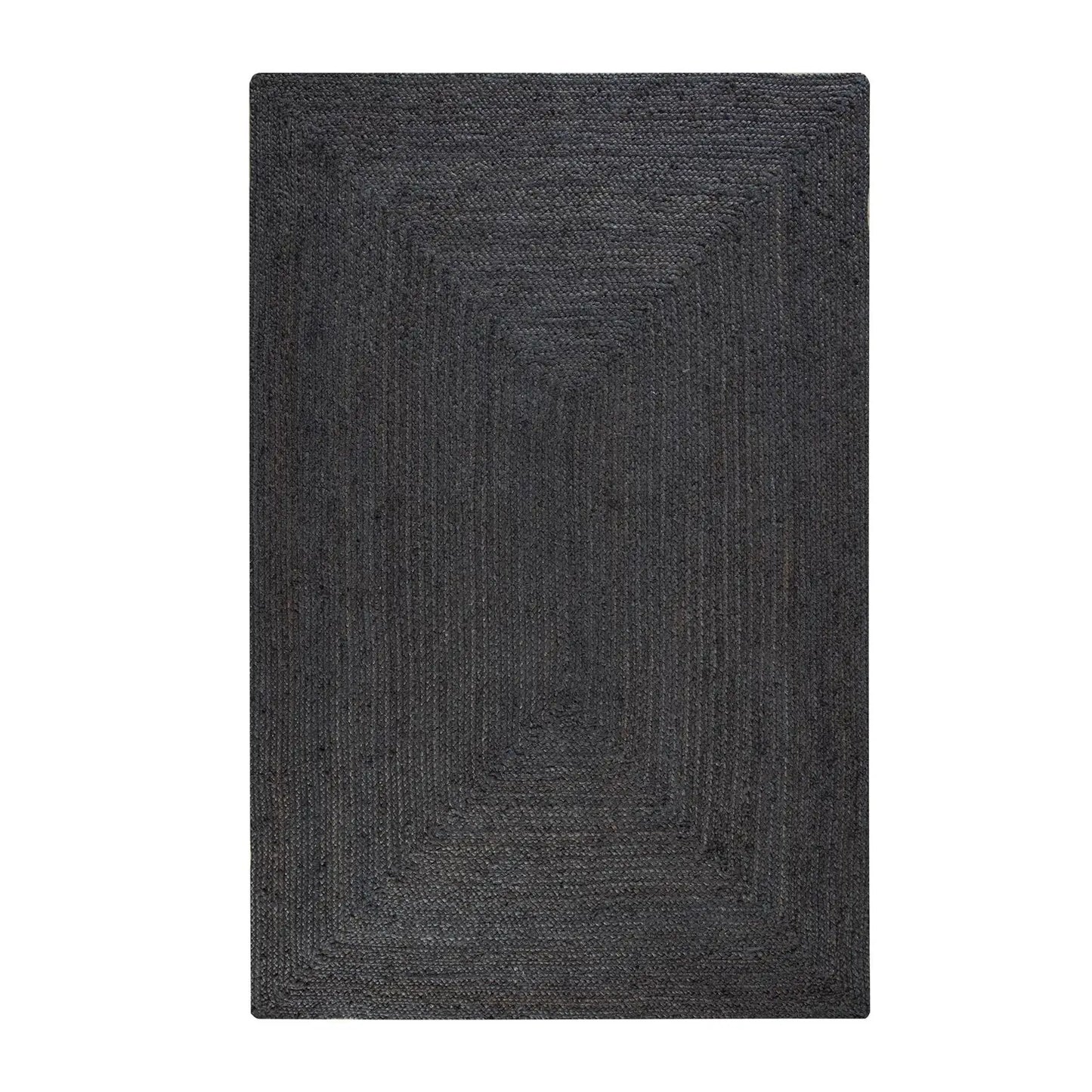 Shadow Grey Woven Jute Area Rug