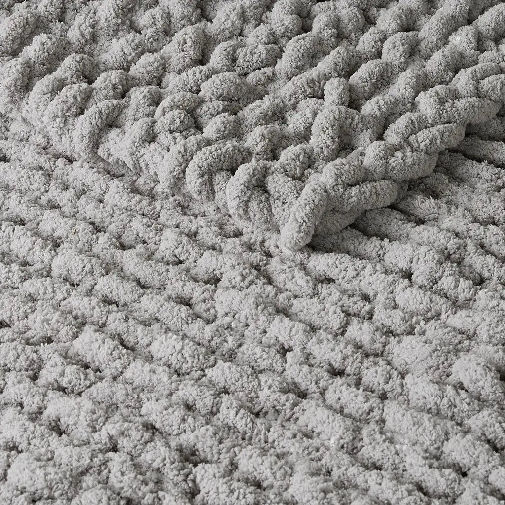 Handmade Chunky Knit Throw- 50x60