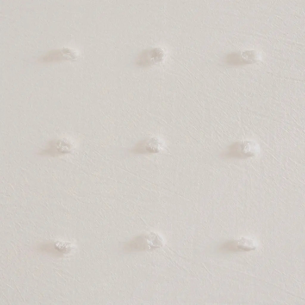 White Cotton Pom Pom Shower Curtain