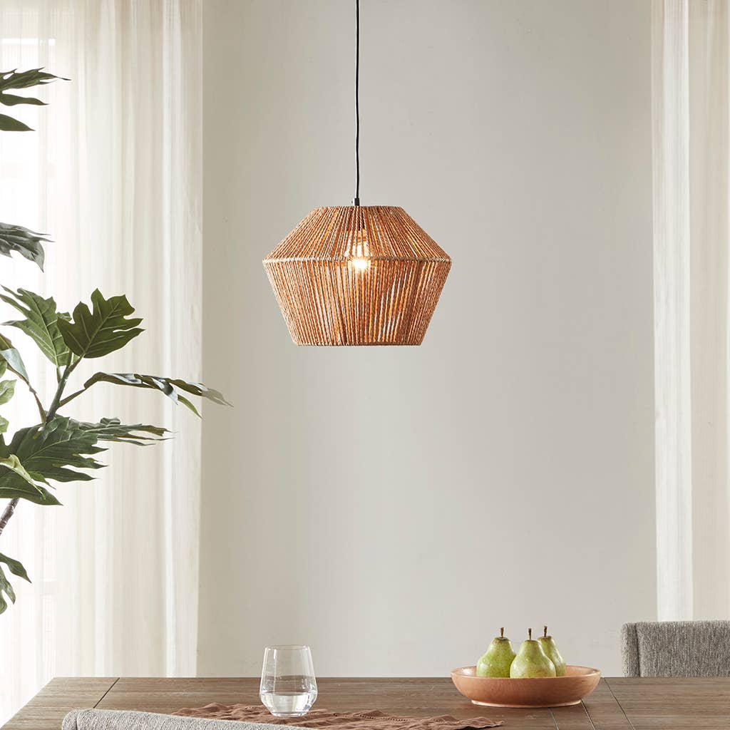 Hemp Woven Kitchen Light Pendant
