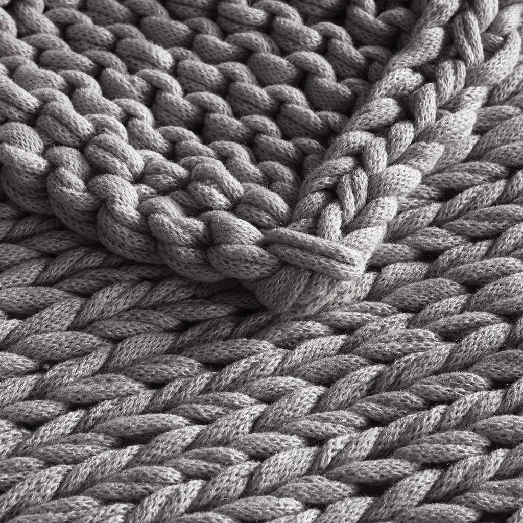 Handmade Chunky Knit Throw- 50x60