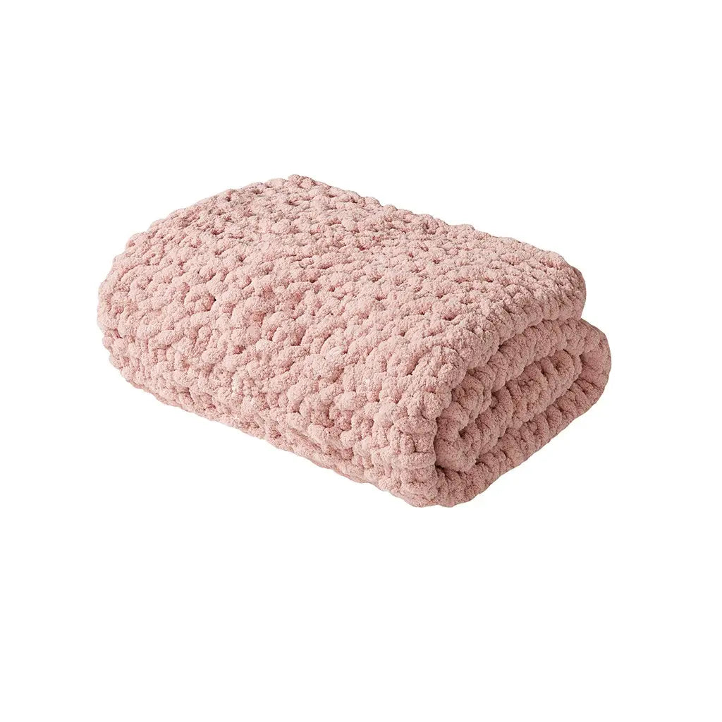 Handmade Chunky Knit Throw- 50x60