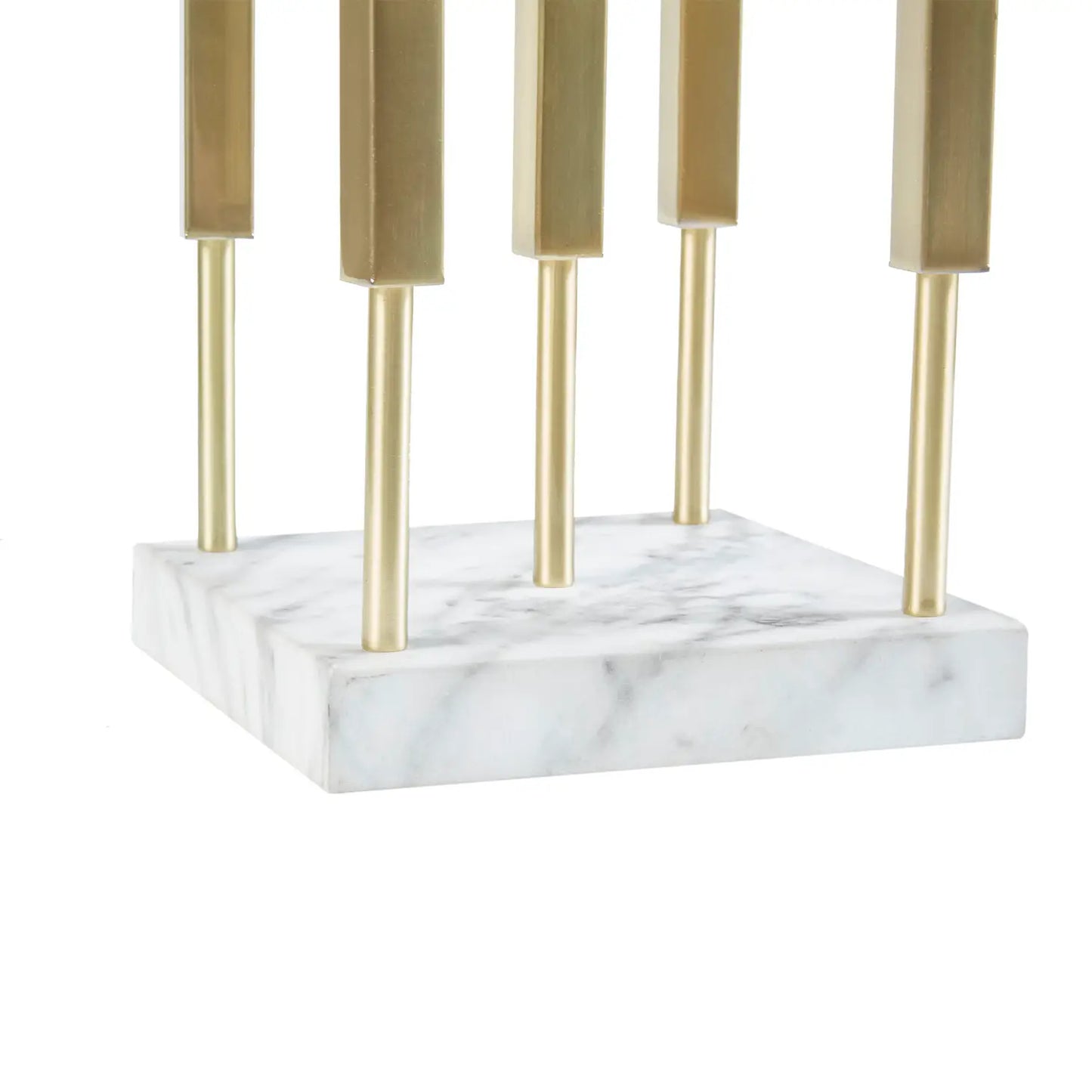 Modern Gold Table Lamp with Marble Base
