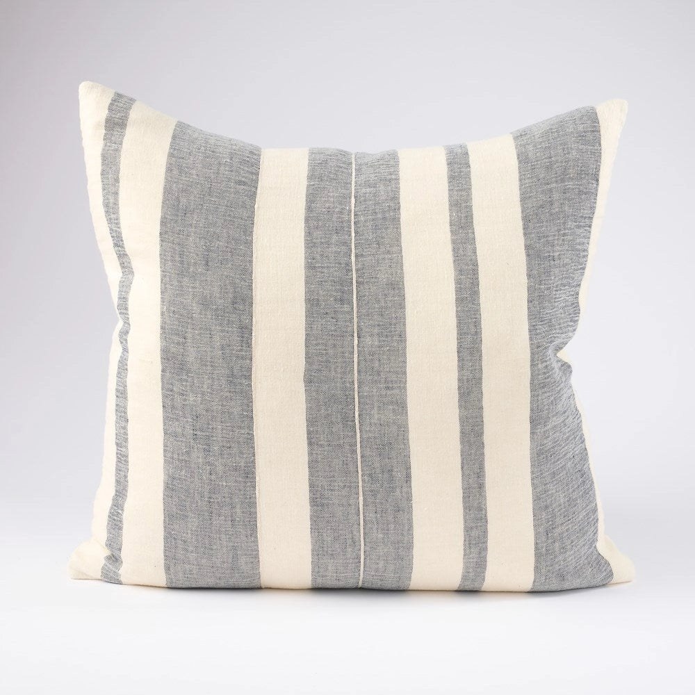 Lido Cushion Cover in Navy and White