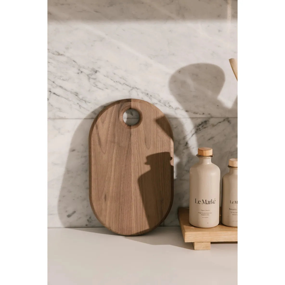 Oval Walnut Cutting Board