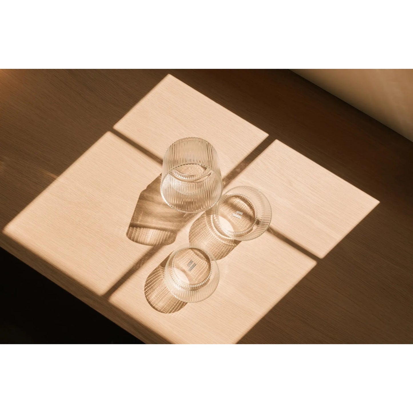 Short Ridged Glassware -Set of 4