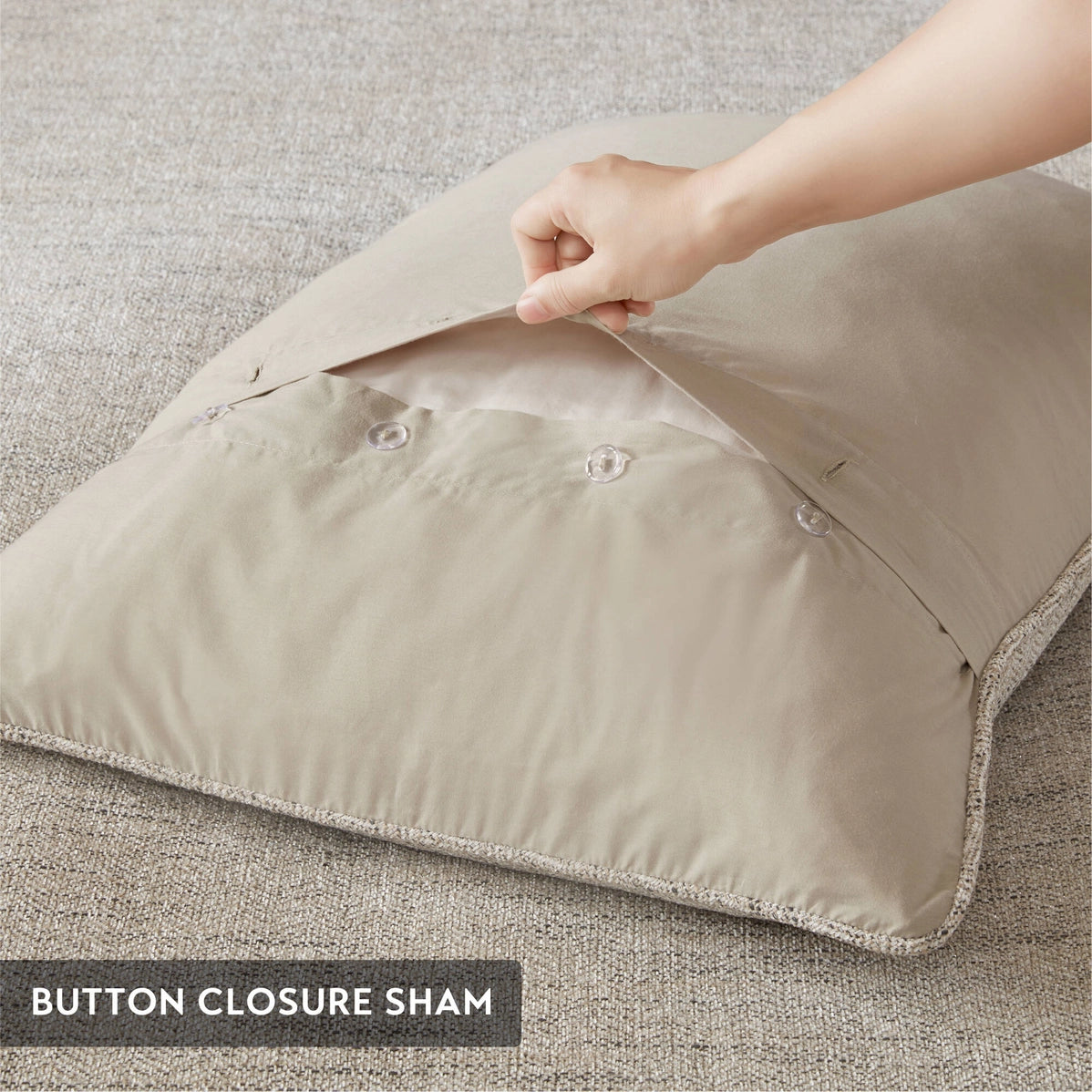 Ivory Chenille Comforter Set