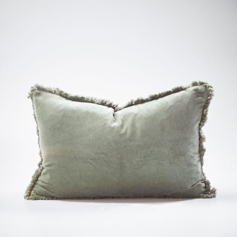 Pistachio Boho Velvet Cushion Cover