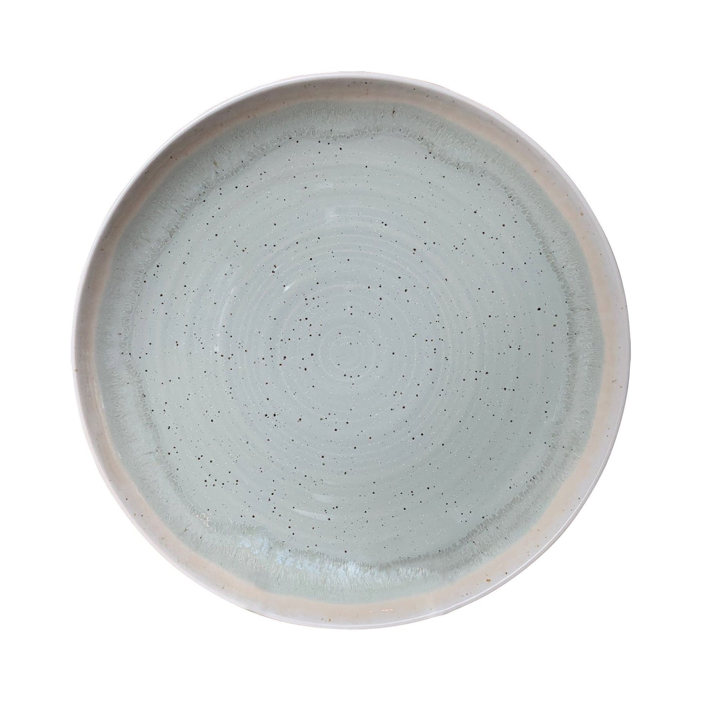 Pale Aqua Ceramic Dinnerware Set - Sixteen Piece