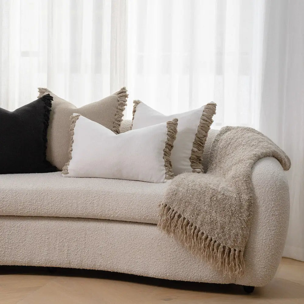 Aperitif Linen Cushion Cover - Off White/Natural
