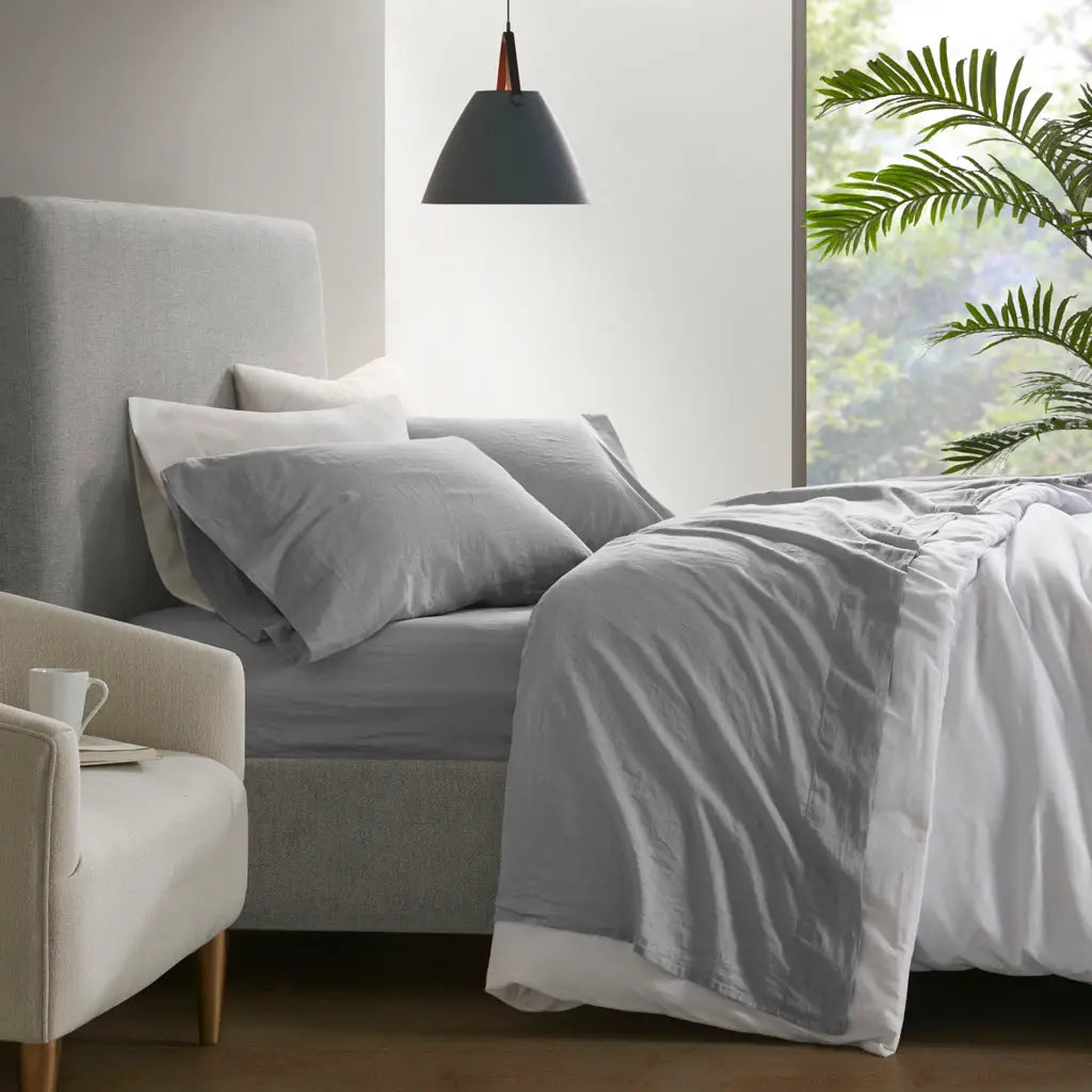 Linen Cotton Pillowcases - 2 Piece