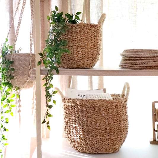 Julia Hand Woven Set of 2 Storage Baskets