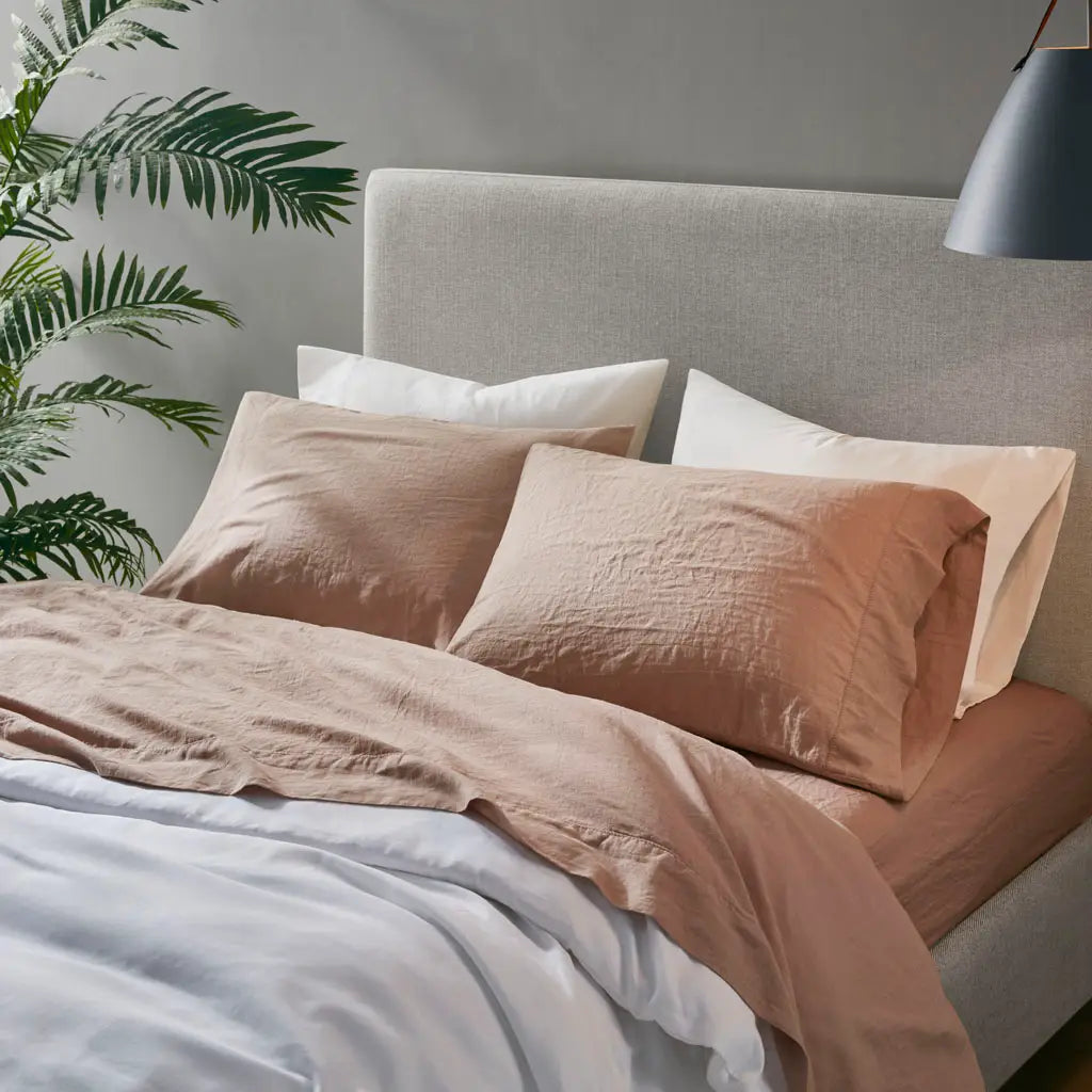 Linen Cotton Pillowcases - 2 Piece