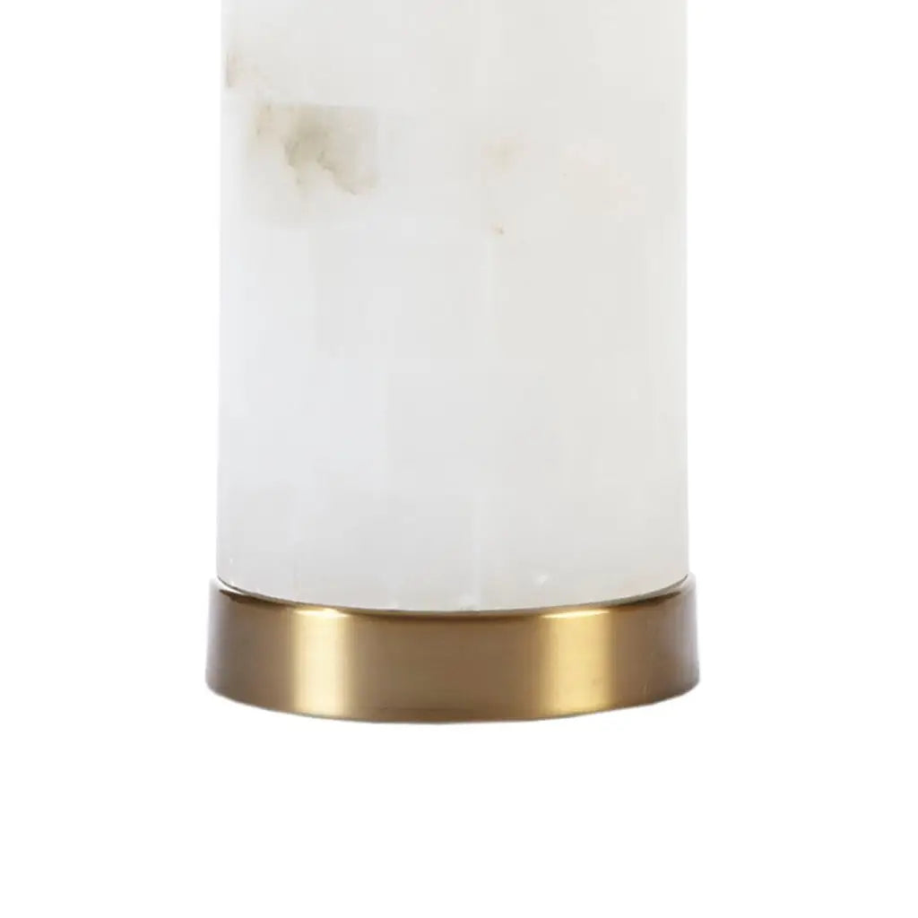 Alabaster White & Gold Table Lamp
