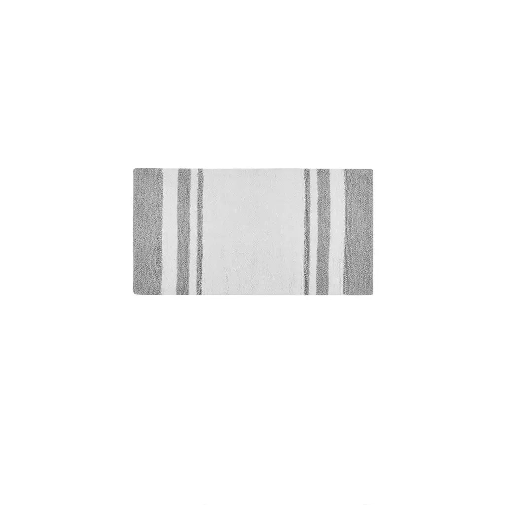 Stripe Cotton Reversible Bath Rug