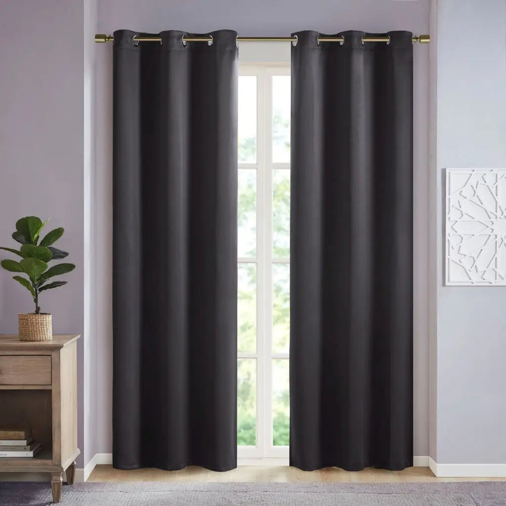 Midnight Black-out Curtain Set