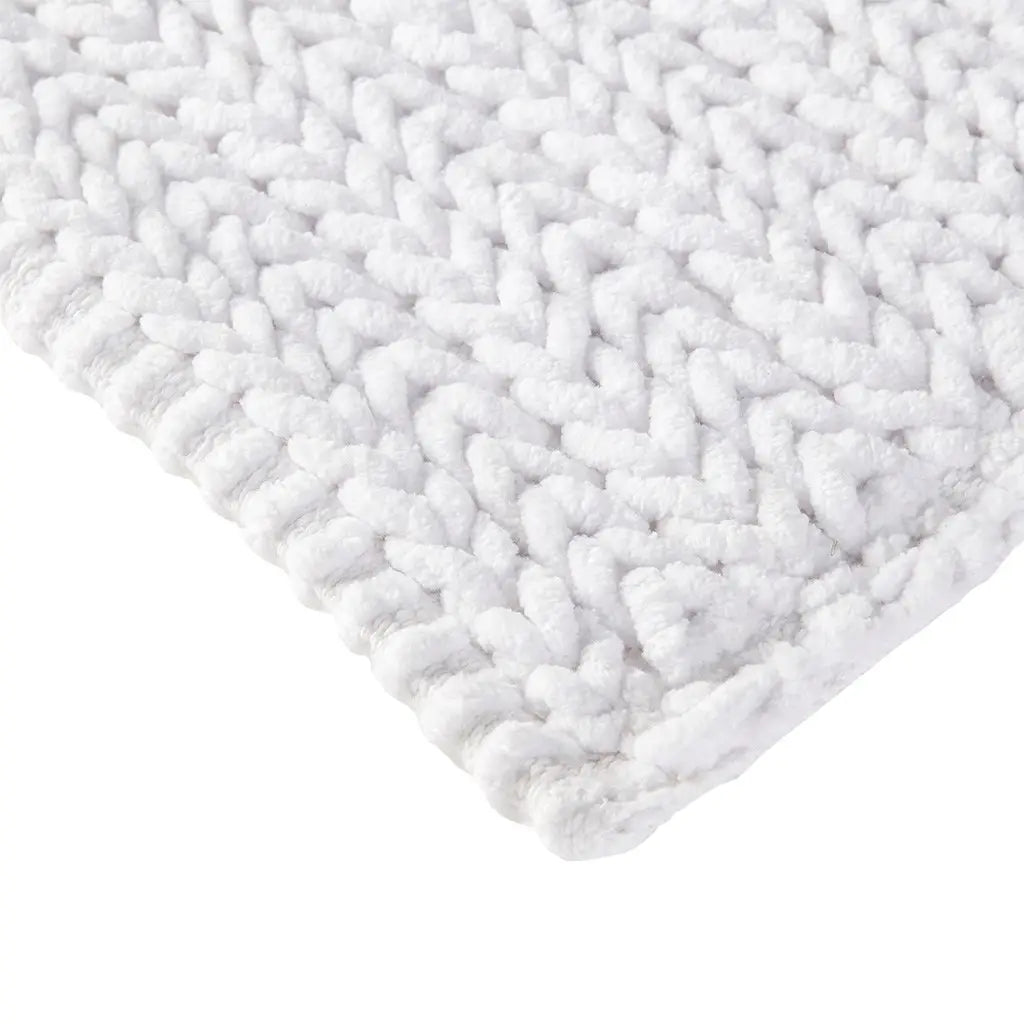 Soft Woven Cotton Chenille Bath Rug