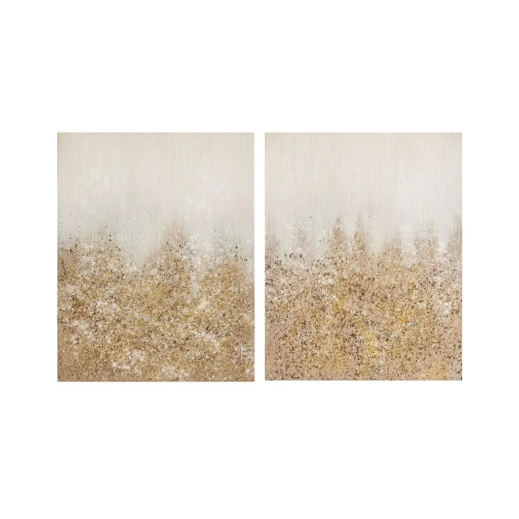 Gold Ombre Glitter 2 Piece Wall Art