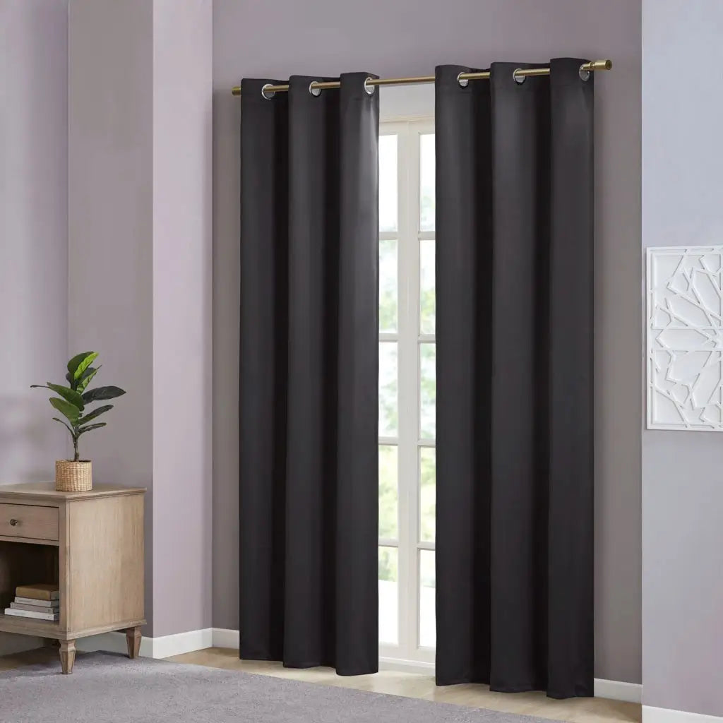 Midnight Black-out Curtain Set