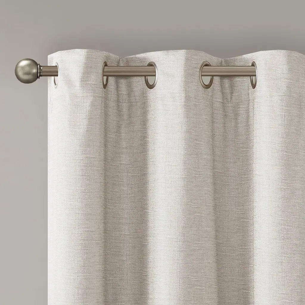 Ivory Blackout Bedroom Curtain Set