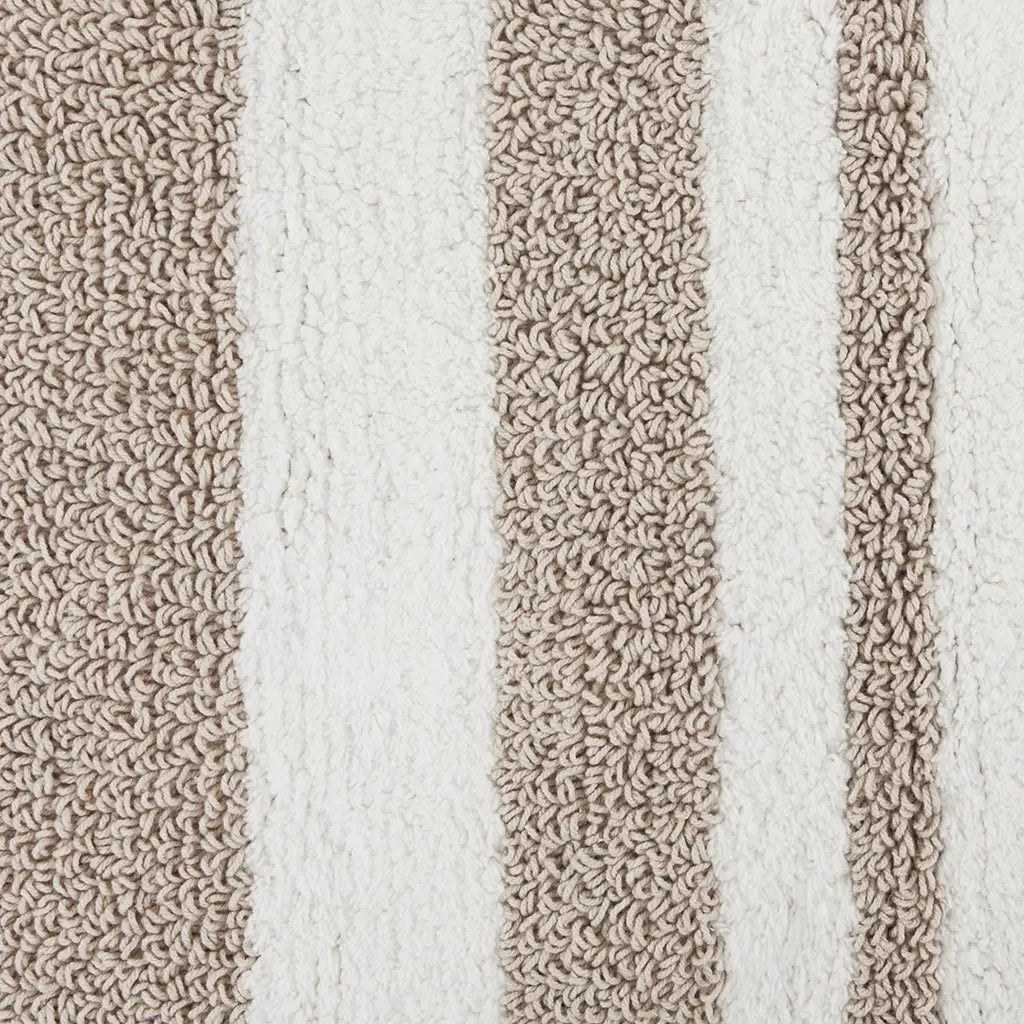 Stripe Cotton Reversible Bath Rug