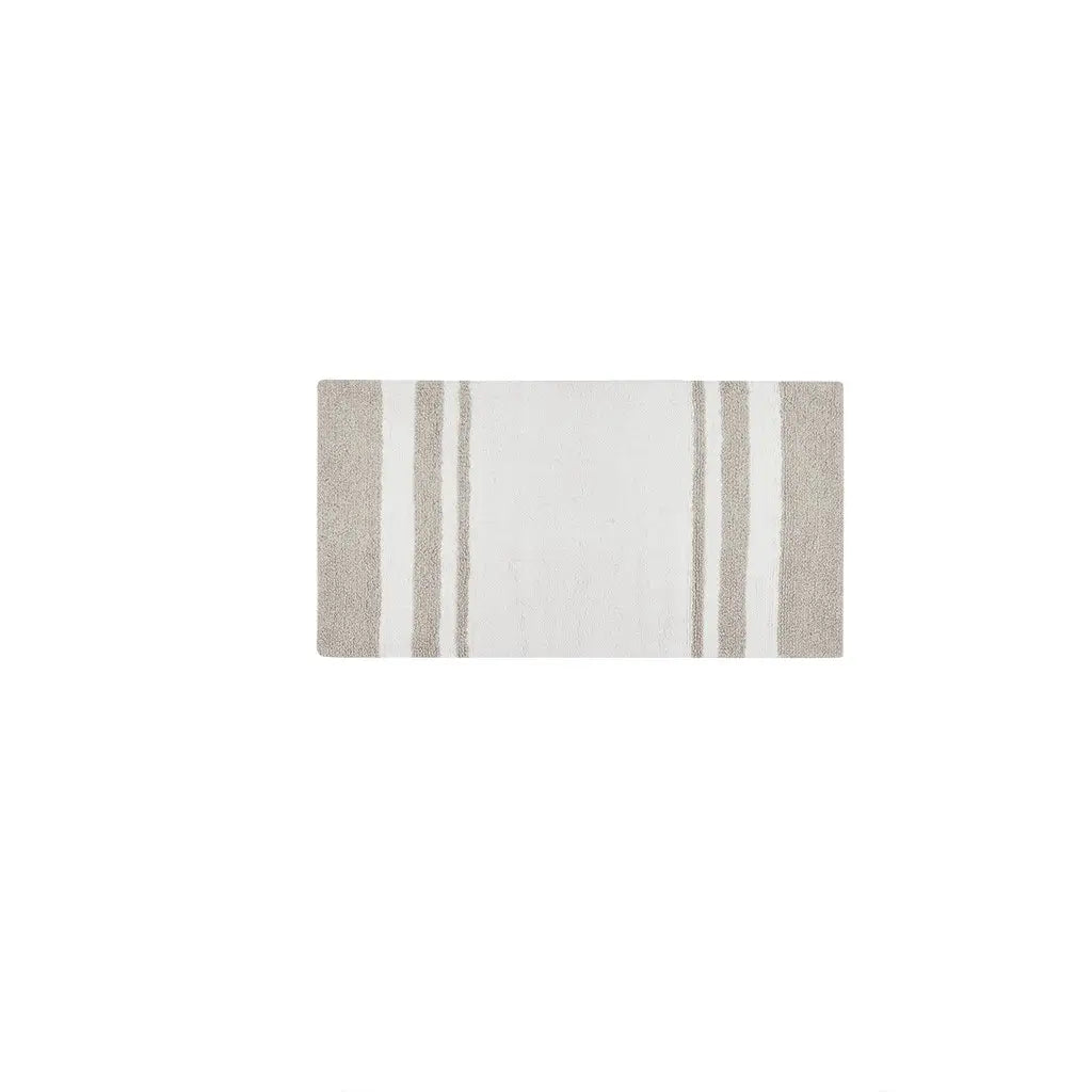 Stripe Cotton Reversible Bath Rug