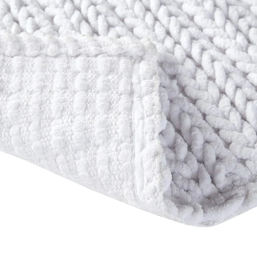 Soft Woven Cotton Chenille Bath Rug