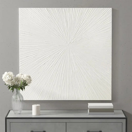 Minimalist Sunburst Pearl Wall Art