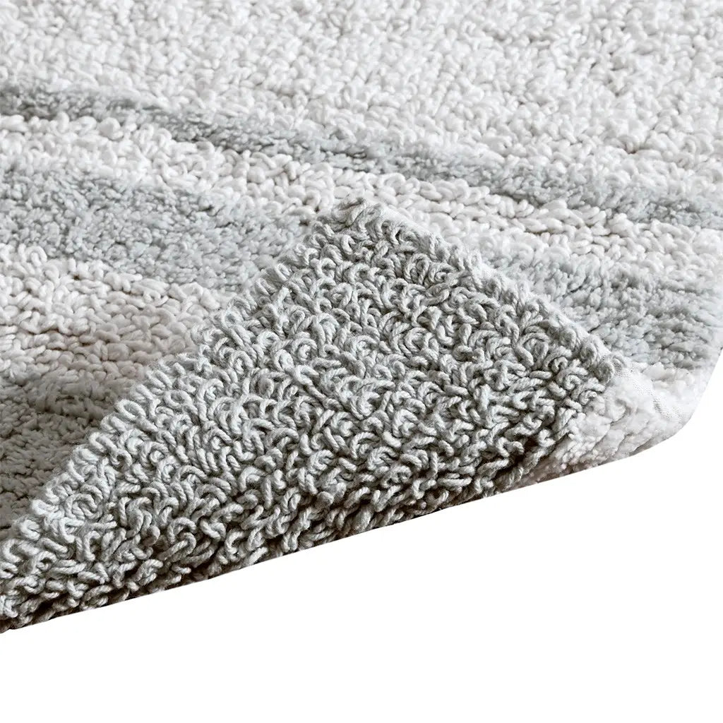 Stripe Cotton Reversible Bath Rug