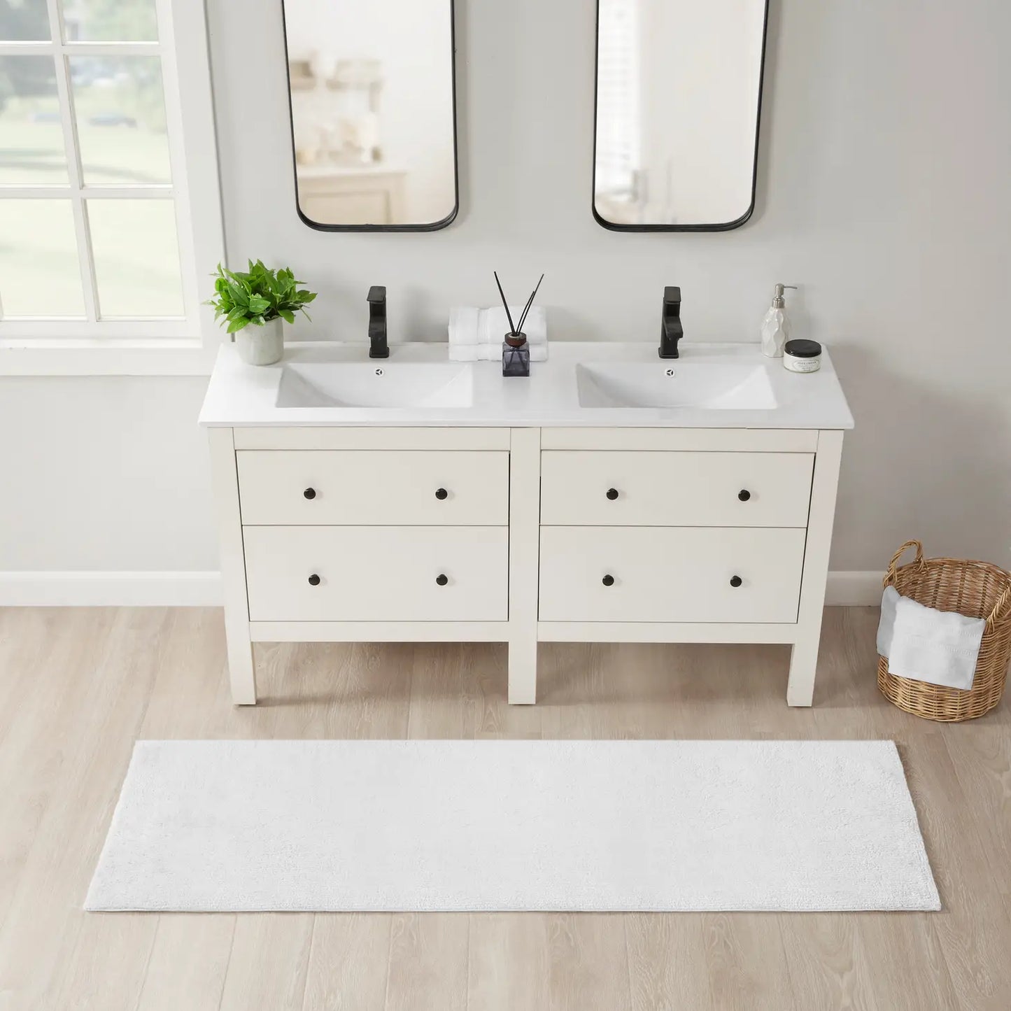 Reversible Luxury Bathroom Rug