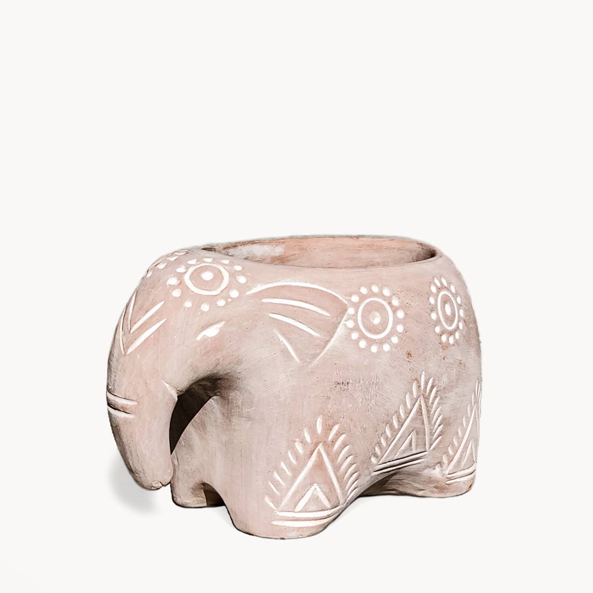 KORISSA - Handmade Planter Pot l Terracotta Pot - Folk Elephant