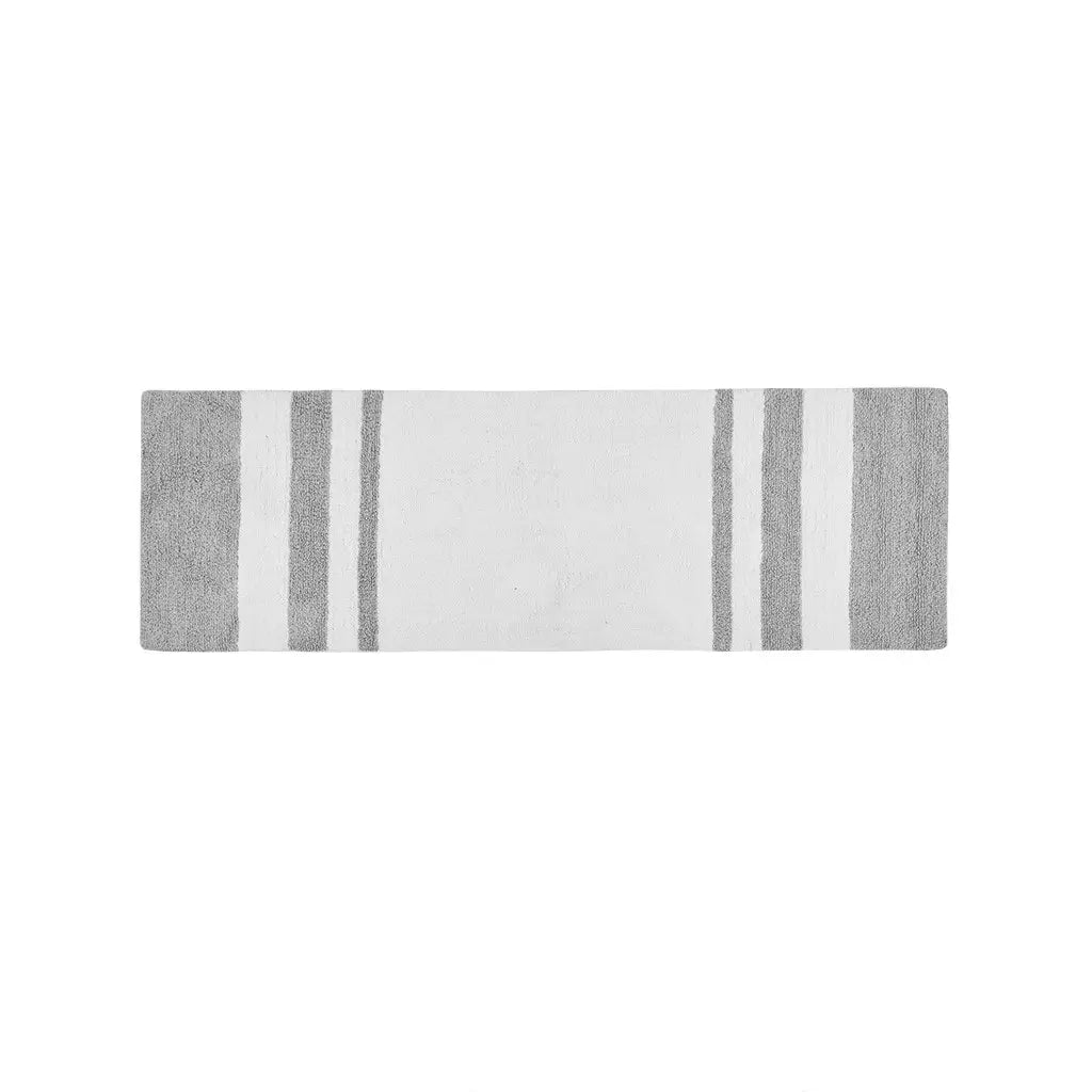 Stripe Cotton Reversible Bath Rug
